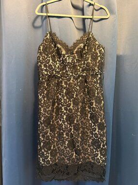 J. Crew Black Lace Spaghetti Strap Sheath Dress Size 10 - Worn Once